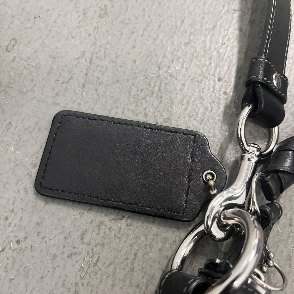 Coach Park A1357 F19726 Black Leather Medium Shoulder Crossbody Handbag Purse - Picture 7 of 9